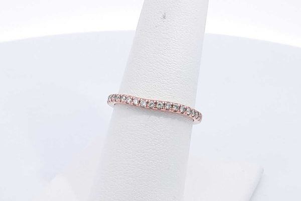 Approx. 0.36ctw Diamond Ring In 14k Rose Gold 2.1 Grams Size 7 Eb1224loxsa