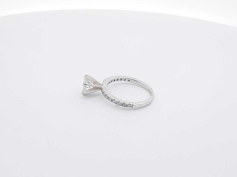 1.09ctw Diamond 14k White Gold 2.3 Grams Ring Size 5 Sd0525lpzxsa
