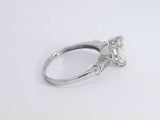 0.87 Cttw Diamond Marquis 14k White Gold Ring 2.3 Grams Size 7 Aa0625cxzsa