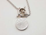 Hermes Amulettes Ex- Libris 0.925 Silver 16.1g Pendant Chain 16 In Do0525owxde
