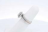 Approx. 1.58ctw Diamond Wedding Set In 14k White Gold 6.4g Size 5.5 Eb1224loxzdu