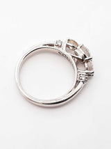 0.94 Cttw Diamond & 14k White Gold Ring With Cert 3.3 Grams Size 5 Fw0625rxzdu