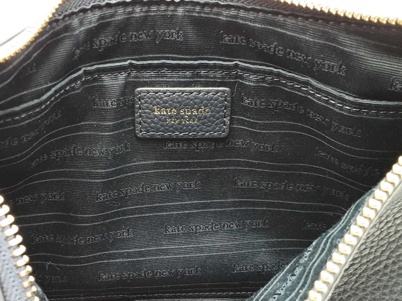 Kate Spade Hudson Convertible Crossbody In Navy Blue Pebbled Leather Fw1125wzdu