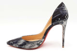 Christian Louboutin Iriza Printed Denim Pumps Size 37 Eb1225lxzdu