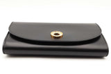 Burberry Hannah Black Leather Chain Wallet Clutch Eb0426wxzsa