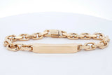 Tiffany & Co. Makers 18k Yellow Gold Id Chain Bracelet 67.4g 8.5 In Eb0526prxzdw