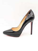 Christian Louboutin Pigalle Plato 120 Patent Calf Heels Size 37.5 Fw1024lrxsa