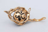 18k Yellow Gold Diamond & Faux Tahitian Pearl Pendant 11.1 Grams Eb1225ixzsa