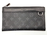 Louis Vuitton Discovery Pochette Black Eclipse Monogram Slim Clutch Do1125crde