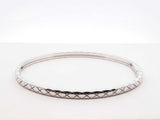 Chanel Coco Crush Mini Bangle In 18k White Gold 17.4 Grams 7 Inch Fw0126orxzdu