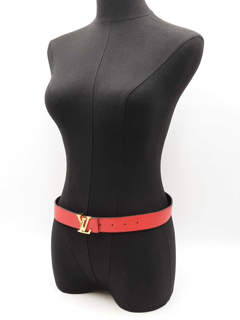 Louis Vuitton Lv Initiales Buckle & Reversible Leather Belt Size 30 Fw0525lrzdu