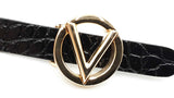 Valentino Mario Valentino Giusy Logo Crocodile Embossed S Belt Sd0126rzdu