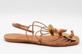 Tory Burch Artisanal Knot Leather Sandals Size 7.5 M Eb0126pxdu