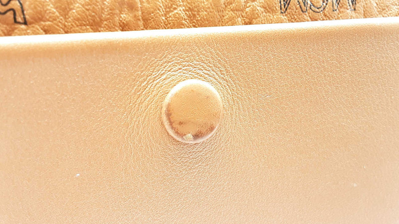 Mcm Klara Visetos Klara Hobo Cognac Shoulder Bag Sd1124lrzdu