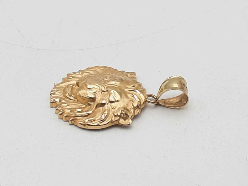 14k Yellow Gold 6 Grams Lion Pendant Aa0825ozxsa