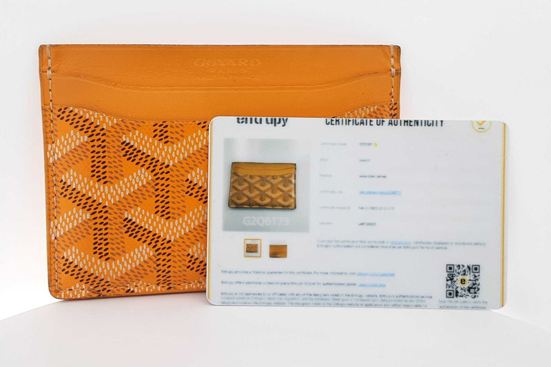 Goyard Yellow Goyardine Saint Sulpice Card Holder Jg0325lrzdu