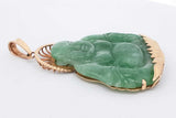 Jade Buddha Pendant Set In 14k Yellow Gold 7.1 Grams Eb0226ocrsa
