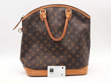 Louis Vuitton Monogram Lockit Vertical Gm Brown Handbag Aa0425crzsa