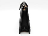 Tory Burch Fleming Mini Black Leather Chain Wallet Sd0826lozde