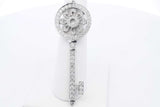 Tiffany & Co. Platinum Diamond Key Pendant 8.2 Grams Eb1224lpxzsa