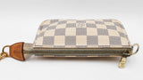 Louis Vuitton Mini Pochette In Damier Azur Coated Canvas Fw1125ozxdu