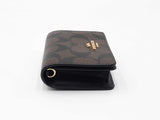Coach Mini Wallet With Chain In Signature Coated Canvas Fw0926ordu