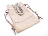 David Yurman Wheat Chain Necklace In Sterling Silver 32.8g 22 Inch Fw0426loxdu