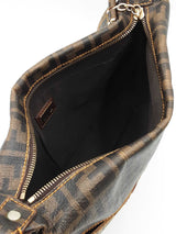 Fendi Messenger Bag In Two-tone Zucca & Zucchino Coated Canvas Fw0926lordu