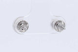 1.0cttw Lab Grown Diamond Stud Screwback Earrings 14k White Gold 0.8g Eb326orxdu