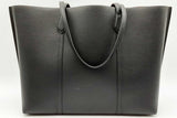 Tory Burch Perry Triple Compartment Black Leather Tote Bag Eb1224lxzdu