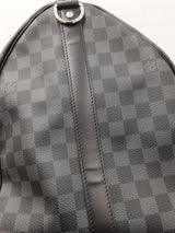 Louis Vuitton Keepall Bandoulière 55 In Damier Graphite Coated Canvas Fw0726lxzxdu