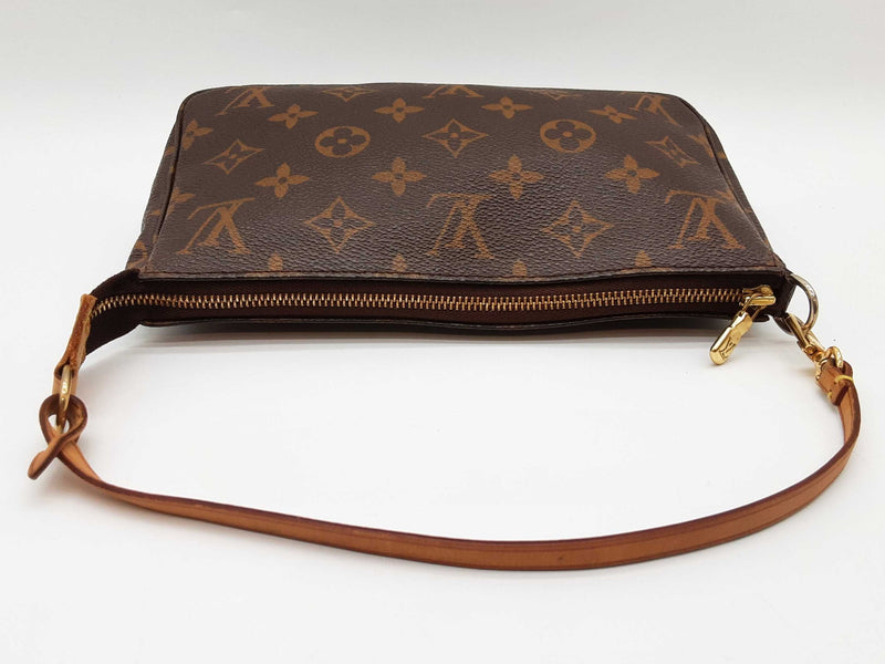 Louis Vuitton Pochette Brown Monogram Coated Canvas Clutch Do0425irrde
