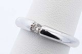 0.06ctw Diamond Ring In 14k White Gold 4.4 Grams Size 5.5 Eb0126orxde