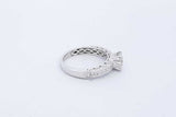 1.49cttw Diamond 18k White Gold Ring 4 Grams Size 6.25 Eb0626loxzde