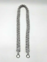 Panoptic Silver Rhinestone Crossbody Bag Strap Fw1224wsde