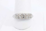 Approx. 0.2ctw Diamond Ring In 14k White Gold 3.2 Grams Size 9.5 Ebeb1124lexsa