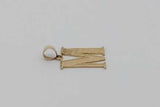 10k Yellow Gold Letter M Pendant 1.5 Grams Eb0826ixsa