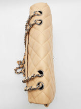 Chanel Classic Single Flap Jumbo Beige Quilted Leather Shoulder Bag Do0125rxzxde