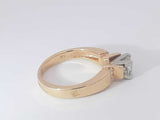0.62 Cttw Diamond 14k Yellow Gold Ring 5.6 Grams Size 6.5 Aa0525czxsa