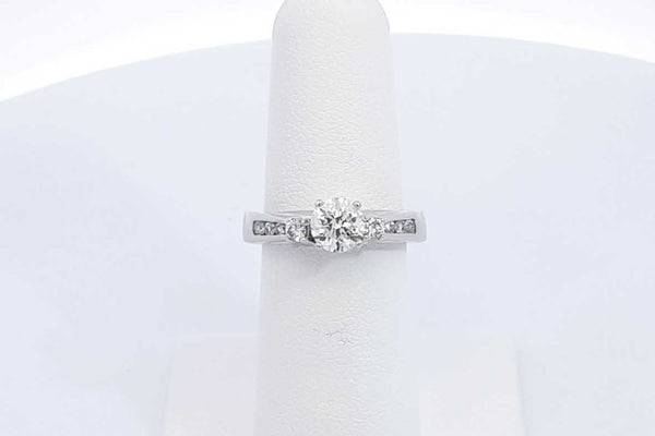 1.14ctw Diamond Wedding Set In 14k White Gold 4.3 Grams Size 6 Eb0425exzsa