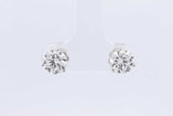2.02ctw Lab Grown Diamond Stud Earrings In 14k White Gold 1 Gram Eb0225wordu
