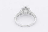 1.02ctw Round Center Diamond Ring In 18k White Gold 3.9g Size 5.75 Eb0725orxzsa