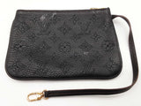 Louis Vuitton Selene Black Mahina Porforated Monogram Leather Bag Do0726irxde