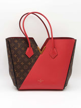 Louis Vuitton Kimono Tote Bag In Monogram Canvas & Cerise Leather Fw0625rzxdu