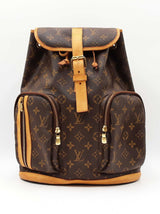 Louis Vuitton Bosphore Backpack In Monogram Coated Canvas & Vachetta Leather Fw0126izxdu