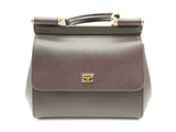 Dolce & Gabbana Sicily Dark Purple Handbag Sd0425irz