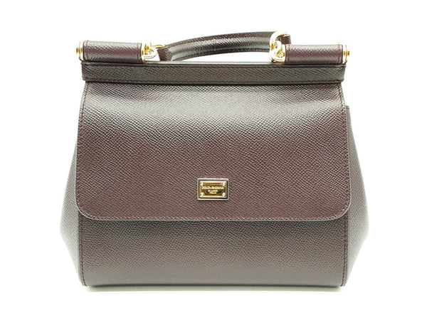 Dolce & Gabbana Sicily Dark Purple Handbag Sd0425irz