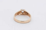 0.15ctw Diamond 14k Yellow Gold Ring 4.9 Grams Size 7 Eb0526rxzsa