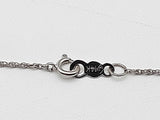 Natural Diamonds 14k White Gold 2.8g Pendant Chain Necklace 18 In Do0426lxzde