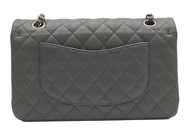 Chanel Quilted Caviar Medium Classic Double Flap Green Handbag